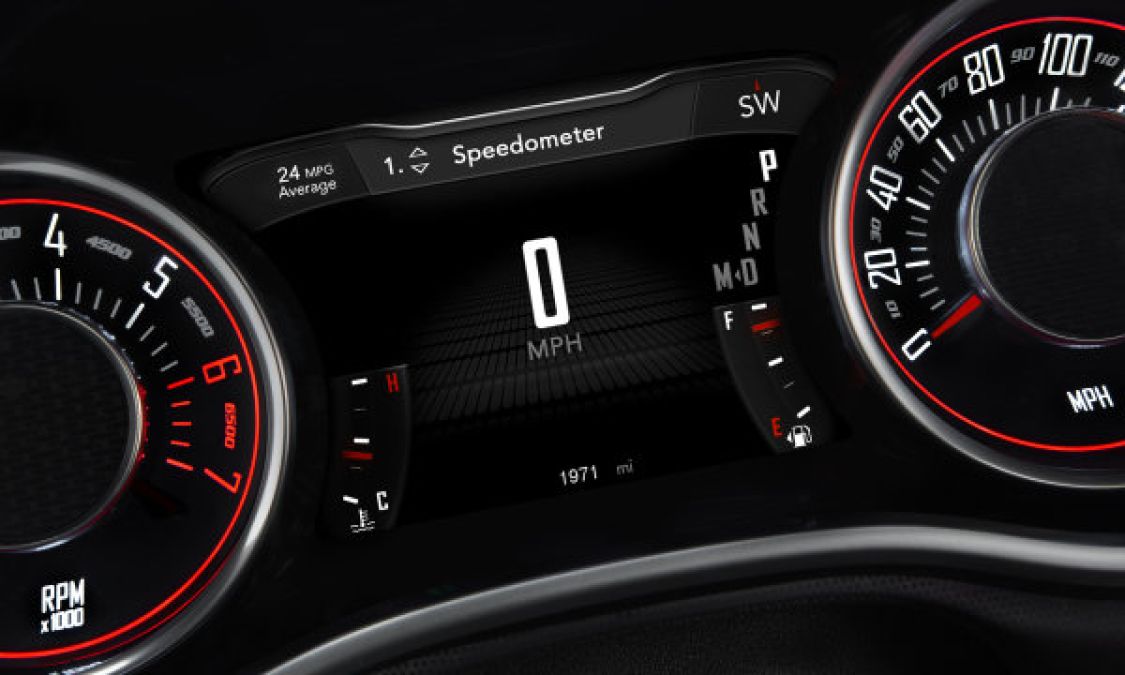 speedometer dial in 260km/h DODGE CHARGER R/T SXT 2015 BLACK color Auto