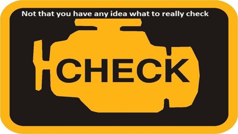 What do you check on the check engine light?