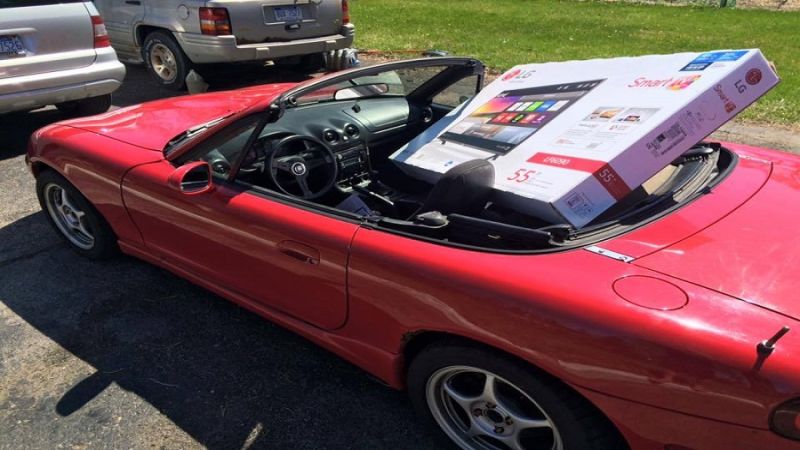 Mazda Miata loaded
