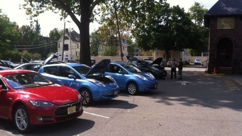 Nissan Leaf and Tesla Model S