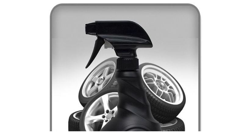 Tire shine spray