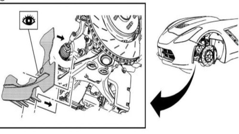 The 2014 Chevrolet Corvette drawing