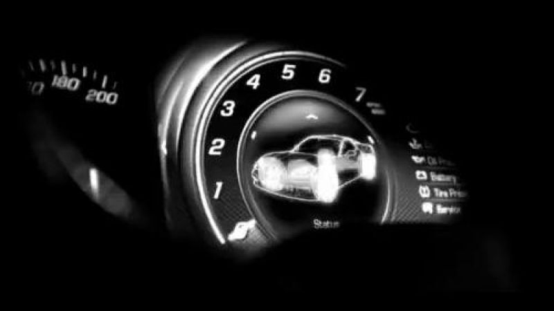 The speedometer and tachometer of the 2014 Chevrolet Corvette 