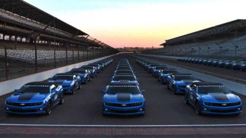 The 33 Chevrolet Camaro Hot Wheels Convertibles on the Brickyard