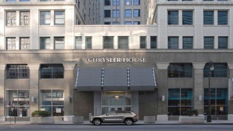 The new Chrysler House in downtown Detroit