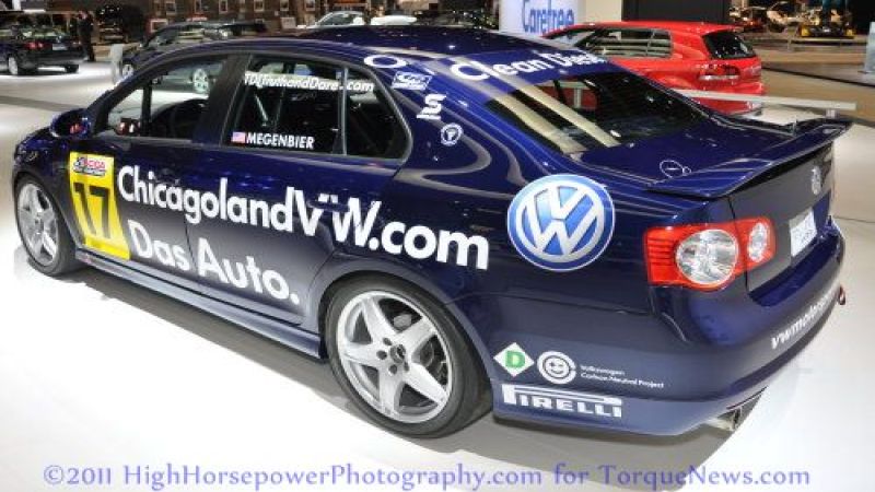 The VW Jetta TDI Cup race car