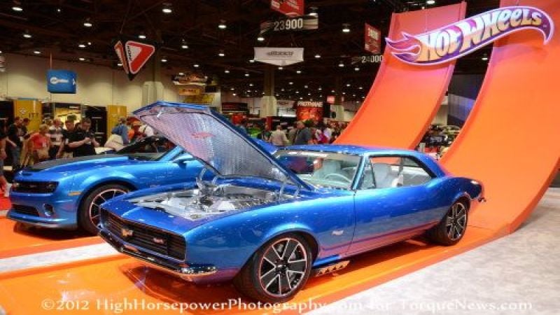 Old and new Hot Wheels Camaros