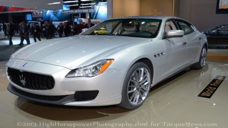 Maserati Quattroporte unveil photo at NAIAS