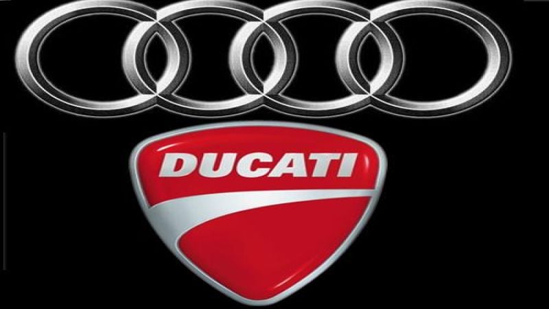 The Audi and Ducati logos