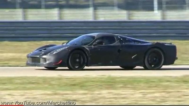 The Ferrari F150 on the track