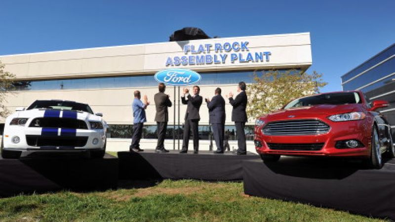 The Ford Mustang and Ford Fusion at the Flat Rock Assembly Plant