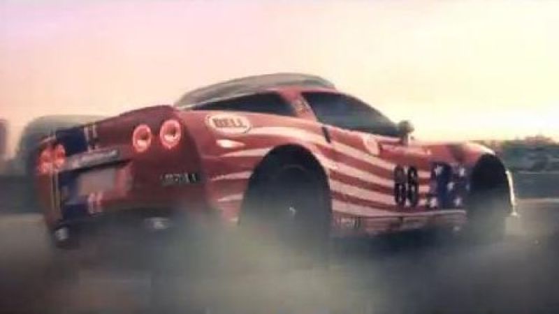 The Chevrolet Corvette in Grid 2