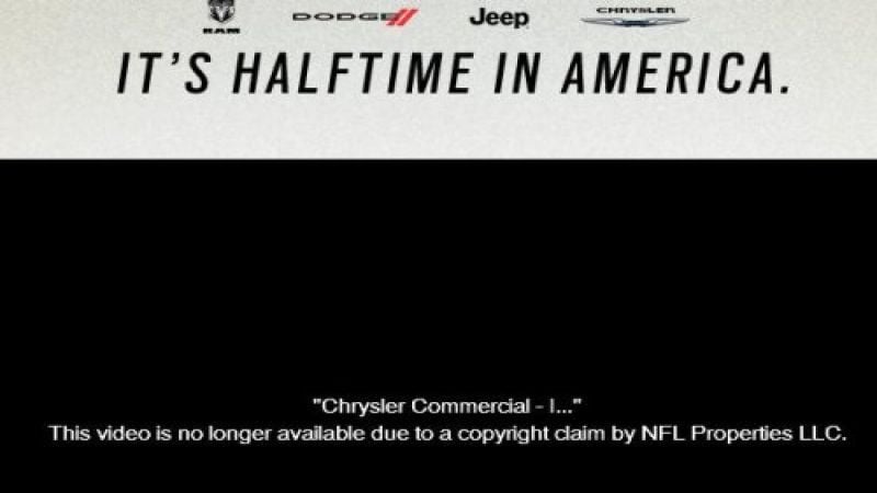 A screen shot showing the pulled commercial