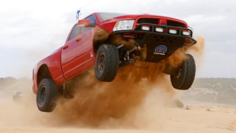 The Mopar Ram Runner taking flight
