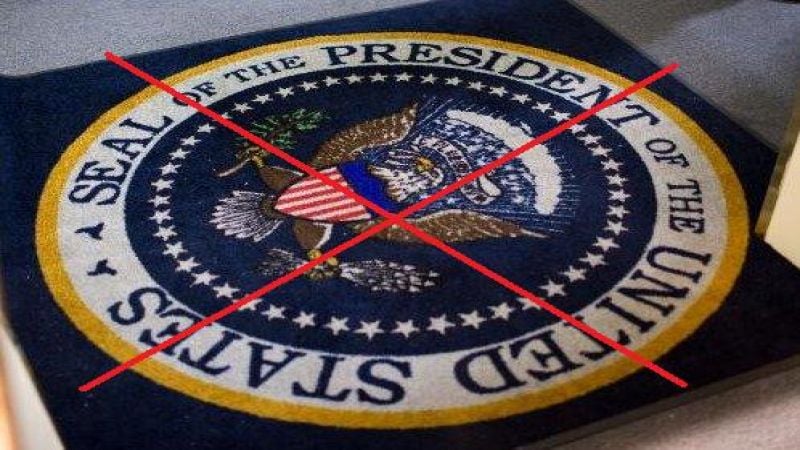 A rug in the White house