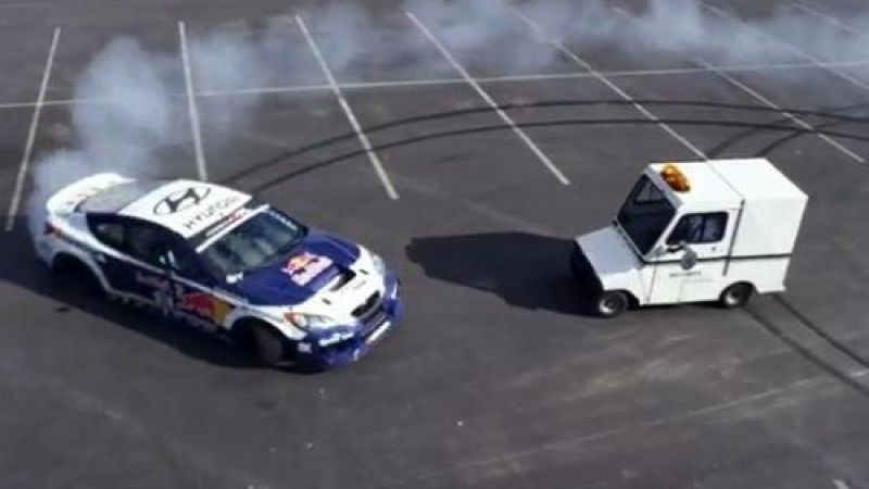 The Hyundai Genesis Drift Coupe in action