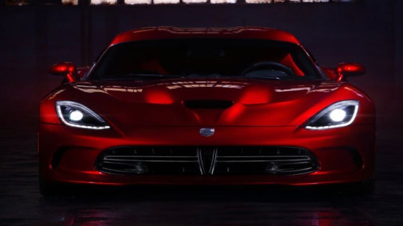 The 2013 SRT Viper GTS from the front