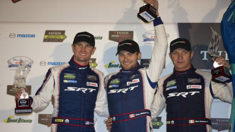 Wittmer, Goossens and Hunter-Reay celebrate
