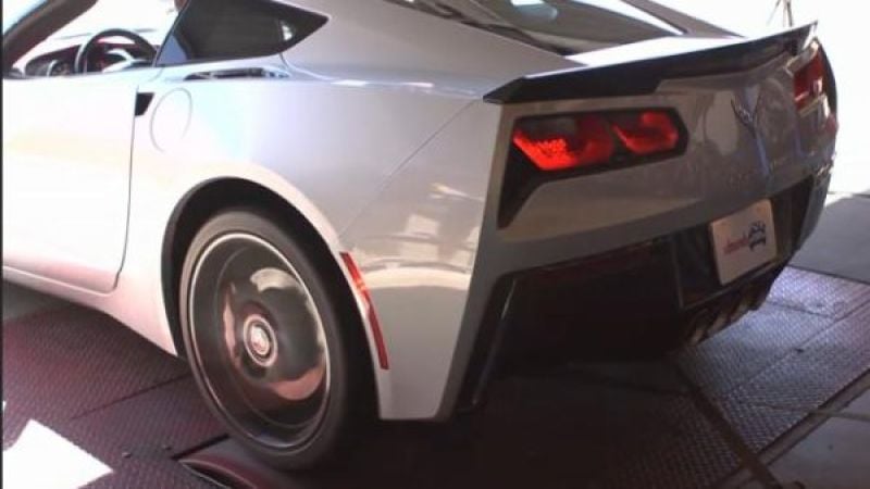 C7 Corvette on a dyno