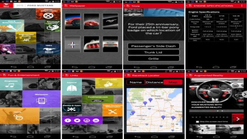 2015 mustang app screenshots