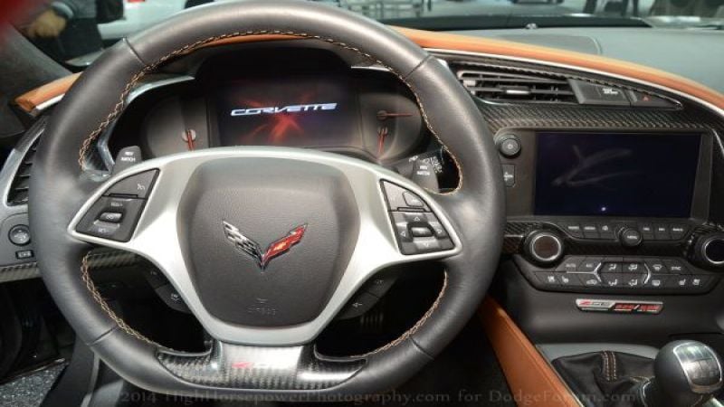 The dash of the 2015 Corvette Z06