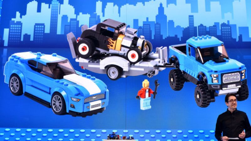 Lego Mustang and Raptor F150