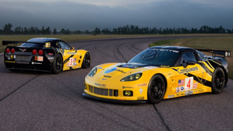 The Corvette C6.R GT2 cars