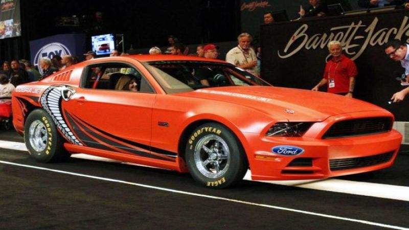 The 2014 Ford Cobra Jet Mustang in Orange