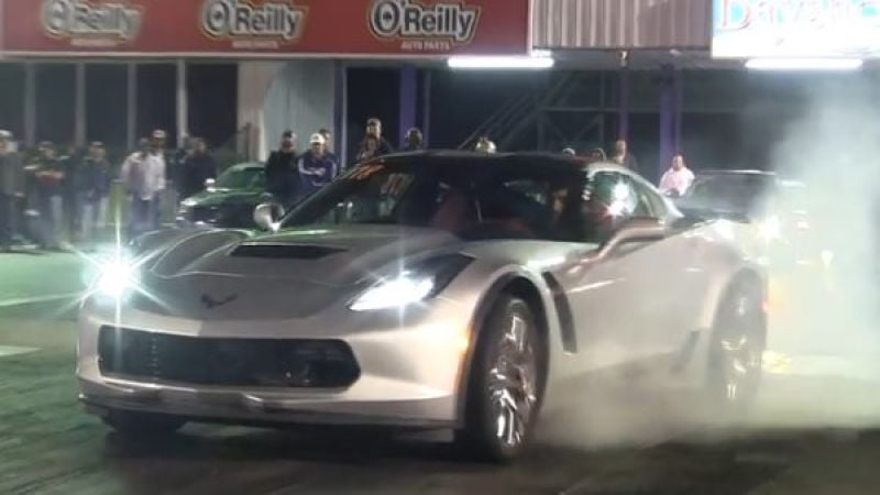 2015 corvette z06 drag race