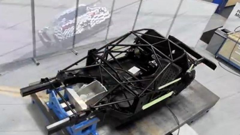 The chassis of the Corvette C7R