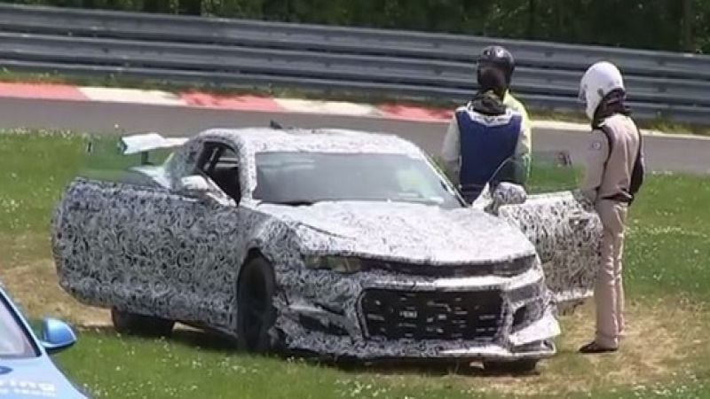 Camaro Z28 ring crash