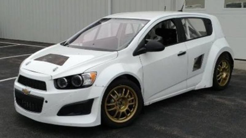 The new Chevrolet Sonic Global RallyCross car