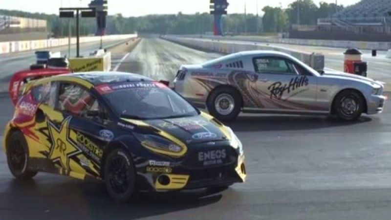 Ford Fiesta Rally Car and Ford Mustang Cobra Jet