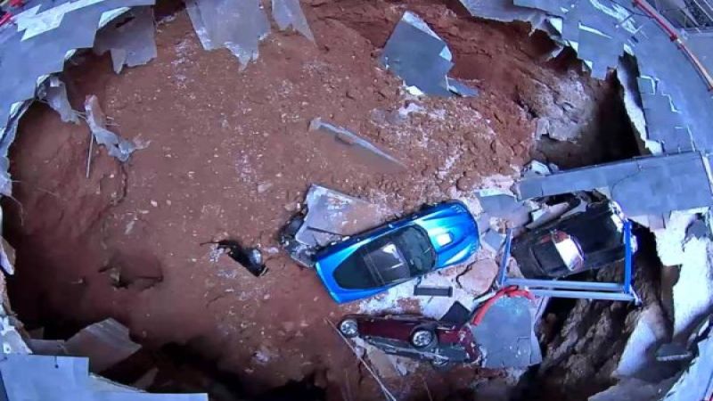 The sinkhole at the National Corvette Museum
