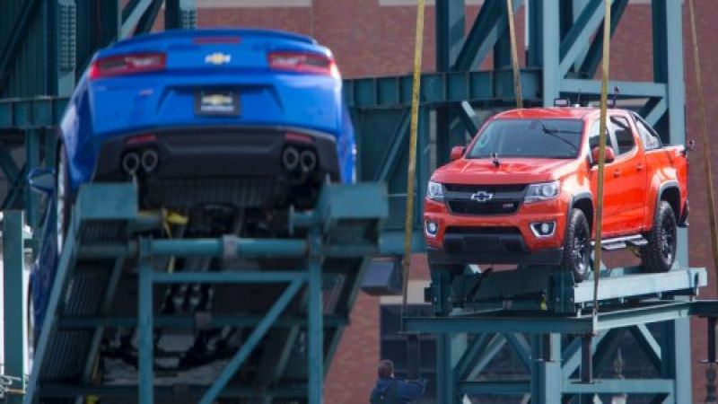 Camaro and Colorado at Comerica Park