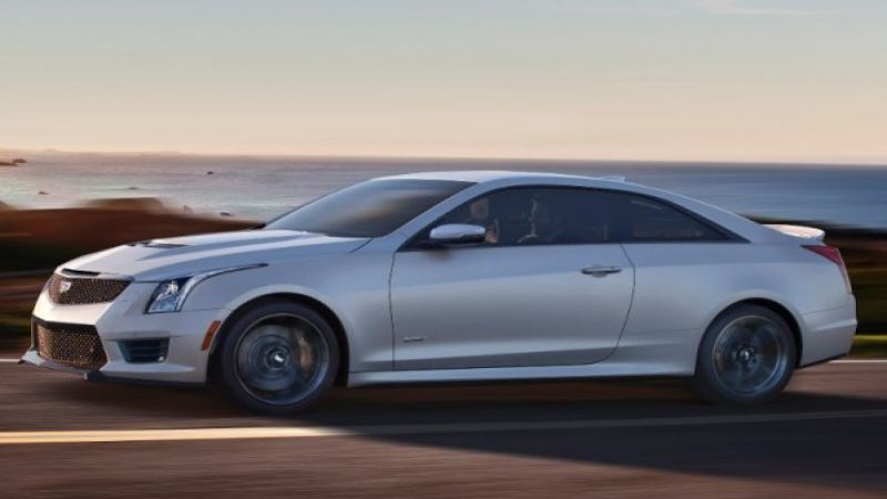 2016 cadillac ats-v coupe side