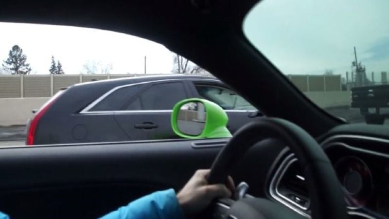 Hellcat in-car racing Cadillac