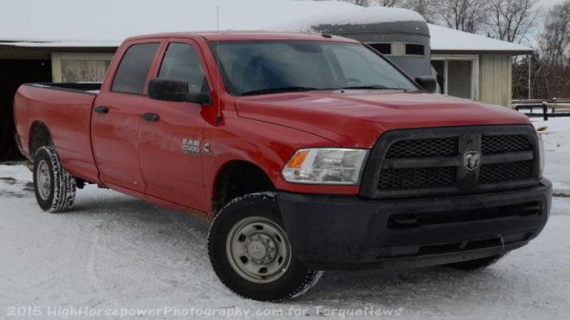 ram 2500 tradesman crew cab in red