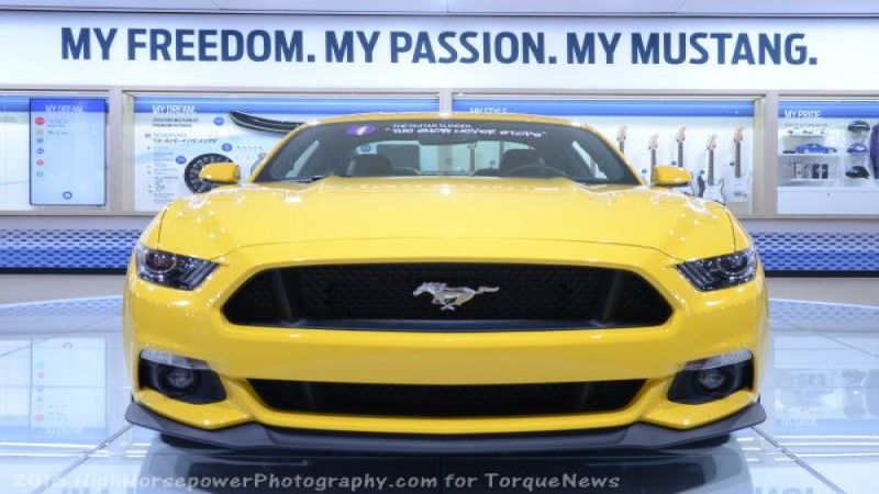 Yellow Mustang at NAIAS