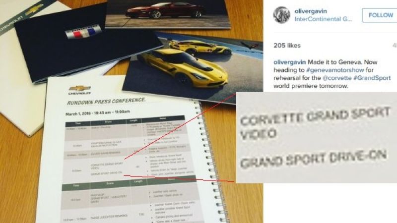 Oliver Gavin Grand Sport Instagram post