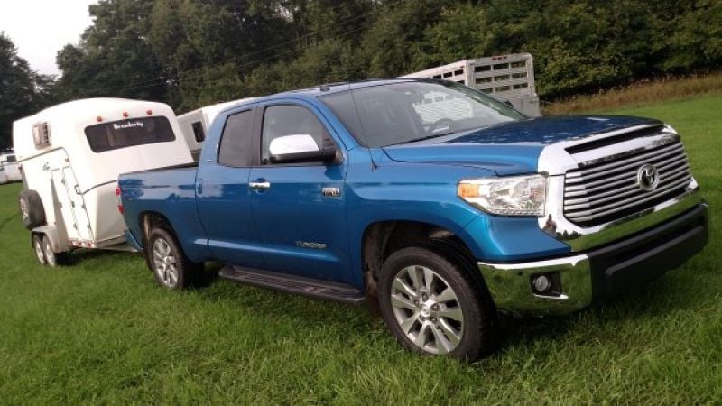 Tundra Limited with the horse trailer