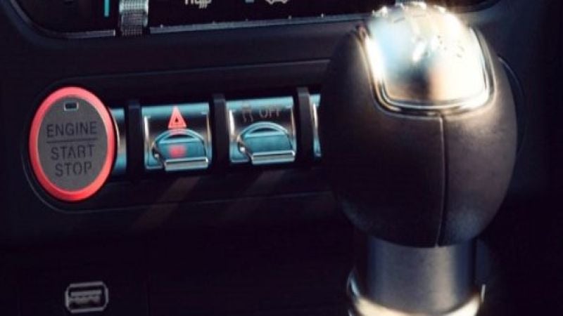 2018 mustang start button