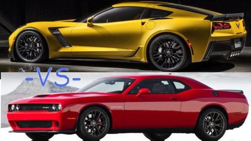  2015 Chevrolet Corvette Z06 Versus 2015 Dodge Challenger SRT Hellcat