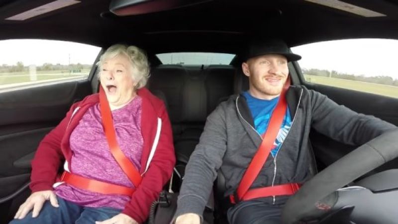 ZL1 TOmmy's mom in the Camaro