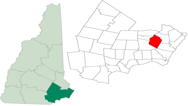 map showing location