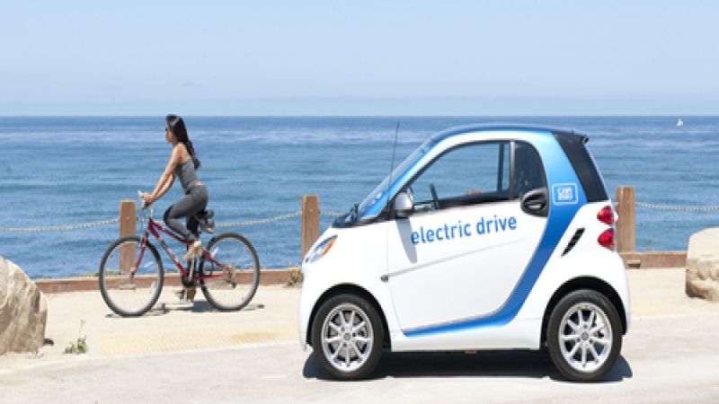 car2go at the beach