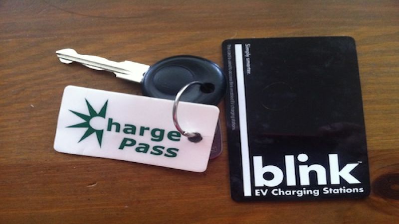 Blink and ChargePoint cards