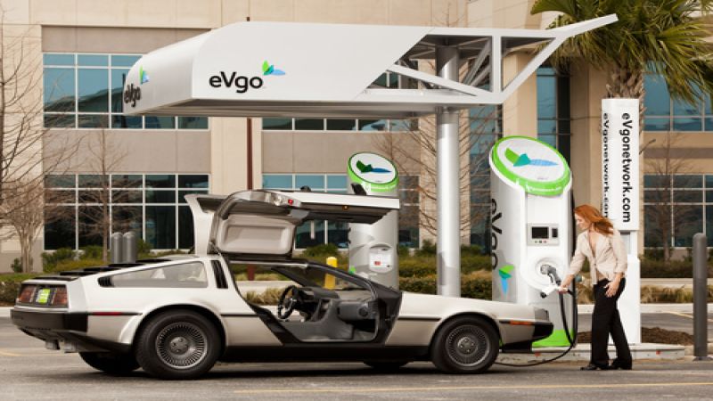 eVgo charging station with fast charger