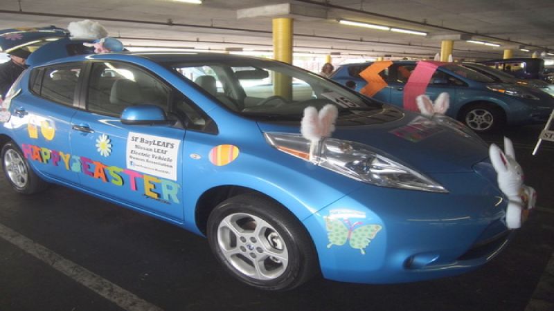 2011 Nissan Leaf, dressed for Easter