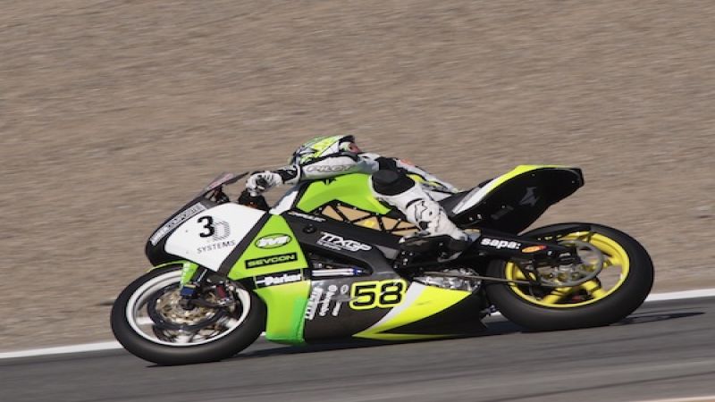 2011 Brammo Empulse, Steve Atlas riding, TTXGP e-Power race 2011 Laguna Seca